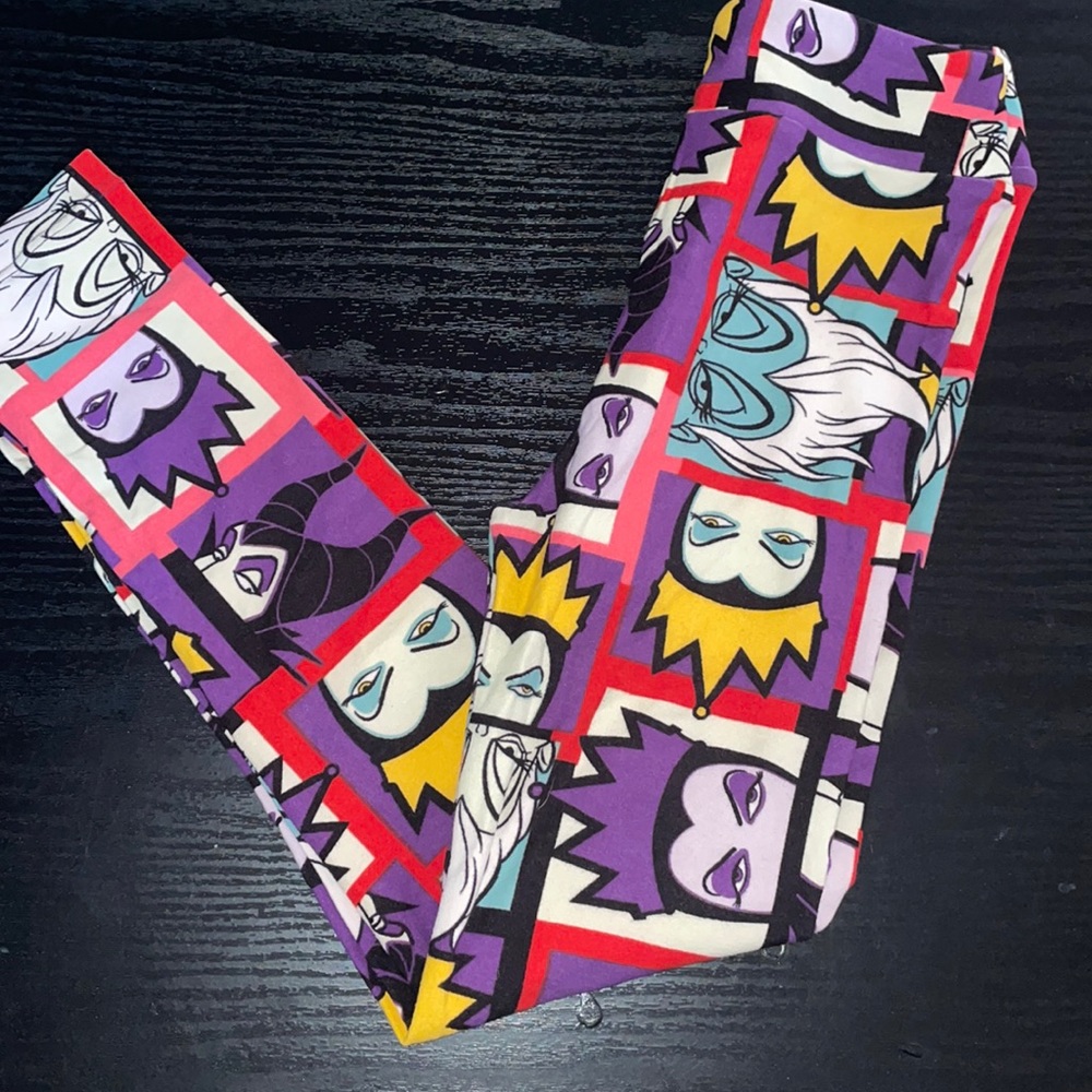 New LULAROE disney evil queens  kids L/XL leggings Ursula 
Maleficent
Evil queen